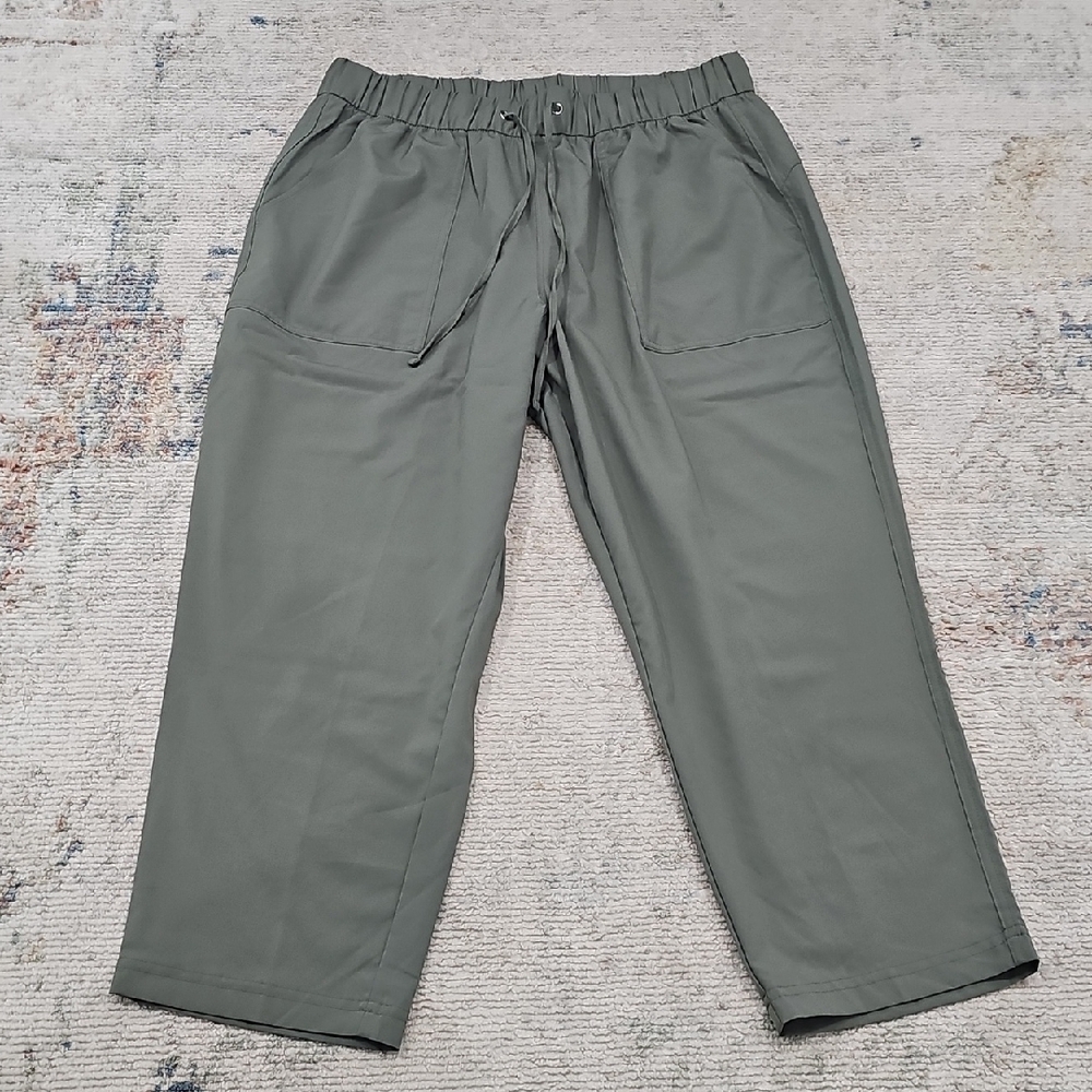 Old Navy Active Womens Stretch Tech Pants Size L Olive Green